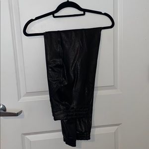 SPANX Faux Leather Joggers